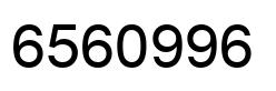 Number 6560996 black image