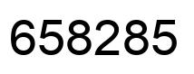 Número 658285 imagen negro
