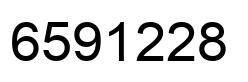 Number 6591228 black image