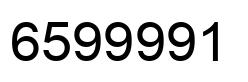 Número 6599991 imagen negro