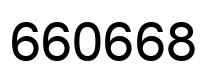 Number 660668 black image