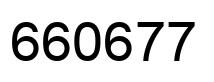 Number 660677 black image