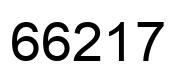 Número 66217 imagen negro