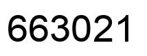 Number 663021 black image