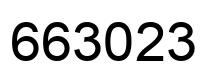 Number 663023 black image