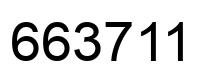 Number 663711 black image