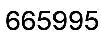 Número 665995 imagen negro