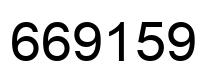 Number 669159 black image