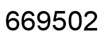 Número 669502 imagen negro