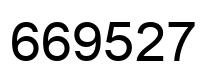 Número 669527 imagen negro