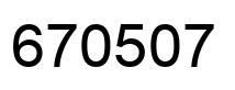 Number 670507 black image