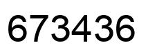 Número 673436 imagen negro