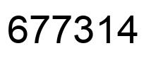 Número 677314 imagen negro