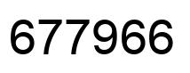 Number 677966 black image