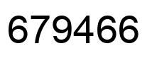 Number 679466 black image