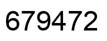 Number 679472 black image