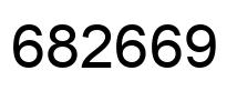 Number 682669 black image