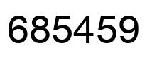 Number 685459 black image