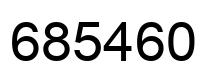 Number 685460 black image