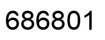 Number 686801 black image
