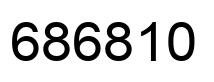 Number 686810 black image
