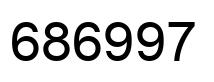 Número 686997 imagen negro