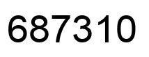 Número 687310 imagen negro