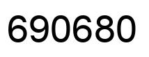 Number 690680 black image
