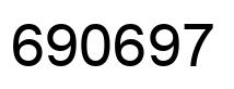 Number 690697 black image