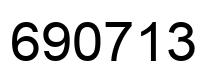 Número 690713 imagen negro