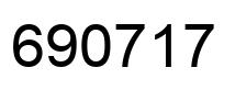 Number 690717 black image