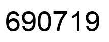 Number 690719 black image