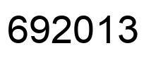 Number 692013 black image