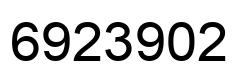Number 6923902 black image