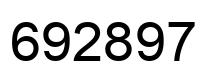 Número 692897 imagen negro