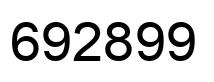 Número 692899 imagen negro
