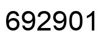 Número 692901 imagen negro
