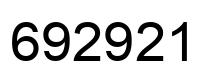 Número 692921 imagen negro