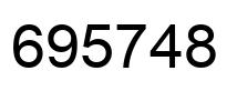 Número 695748 imagen negro