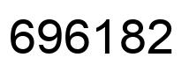 Number 696182 black image