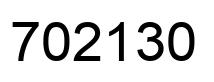 Number 702130 black image