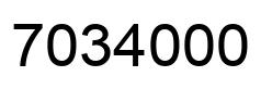 Número 7034000 imagen negro