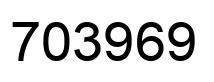 Number 703969 black image