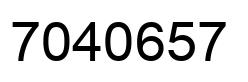 Número 7040657 imagen negro