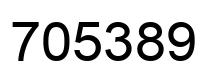 Number 705389 black image