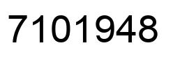 Number 7101948 black image