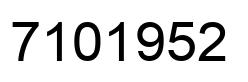 Número 7101952 imagen negro