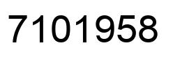 Number 7101958 black image