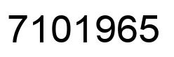 Number 7101965 black image