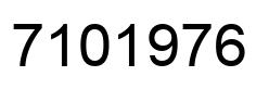 Number 7101976 black image